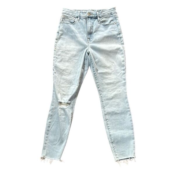 Good American Skinny Ankle Distressed Jeans - Picture 1 of 7